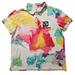 Disney Shirts | 2022 Disney Parks Cinderella Castle Tie Dye Splash Polo Shirt Men's Medium | Color: White/Yellow | Size: M