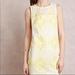 Anthropologie Dresses | Anthropologie Weston Wear Lemon Floral Lace Sleeveless Shift Dress Medium | Color: White/Yellow | Size: M