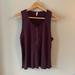 Free People Tops | Intimately Free People "The Laid Back Tank" - Sz. S. - Chocolate Merlot | Color: Brown/Purple | Size: S