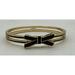 Kate Spade New York Jewelry | Kate Spade Bracelet Bow Black Gold Hinged Bangle Jewelry | Color: Black/Gold | Size: Os