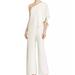 Ralph Lauren Pants & Jumpsuits | Lauren Ralph Lauren Tiered One Shoulder Jumpsuit | Color: Cream | Size: 6