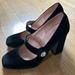J. Crew Shoes | Black Velvet Jcrew Collection Mary Jane | Color: Black | Size: 7.5