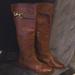 Coach Shoes | Coach Knee-High Brown Leather Boots Size 8 | Color: Brown | Size: 8