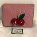 Gucci Bags | Gucci Shima Cherry Leather Wallet ( Japan Exclusive) Authentic | Color: Pink | Size: Os