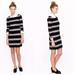 J. Crew Dresses | J Crew Maritime Striped Dress Womens Sz Small Black Gray | Color: Black/Gray | Size: S