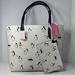 Kate Spade Bags | Nwt Kate Spade Reversible White Large Leather Penguin Tote Bag W/ Pouch | Color: White | Size: Os