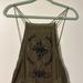 Free People Dresses | Free People Dress, Medium, Backless, Olive Green Worn Once | Color: Black/Green | Size: M