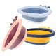 ibasenice 3pcs Washbasin Baby Wash Bowl Collapsible Wash Basin Hair Wash Basin Washing Basin House Warming Present Portable Dish Tub Folding Wash Basin Camping Wash Tub Pp Small Pot Wash Ass