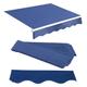 3x2.5M Retractable Manual Awning Fabric Replacement Anti-uv and Waterproof Polyester Canopy Cover Outdoor Garden Patio Sun Shade Shelter Canvas for Balcony Yard Shop Cafe Dec(Size:3.5x2.5m,Color:Blue)