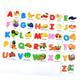 Totority 1 Set First Words Flash Cards Counting Toy Materials Alphabet Learning Toys Alphabet Toys for Toddlers Early Learning Toy Abc Flash Cards Puzzles Fruit Child Wooden