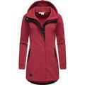 Sweatjacke RAGWEAR "Letty Intl." Gr. 4XL (48), pink (hellpink) Damen Sweatjacken Sportliche Kapuzenjacke mit Kunstleder-Elementen