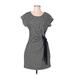 Saturday Sunday Casual Dress - Sheath Scoop Neck Short sleeves: Black Dresses - Women's Size Small