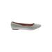 De Blossom Collection Flats: Gray Shoes - Women's Size 8 - Almond Toe