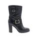 Jimmy Choo Boots: Black Print Shoes - Women's Size 39 - Round Toe