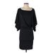 Urban Outfitters Casual Dress - Party Boatneck 3/4 sleeves: Black Solid Dresses - Women's Size X-Small