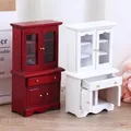 Meubles miniatures multifonctions maison de courses armoire en bois bibliothèque modèle jouet