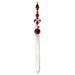 The Holiday Aisle® No Pattern Finial Ornament Plastic in Red/White | 67 H x 6 W x 6 D in | Wayfair 0E05E4F555E345D69806CAC985446CC3