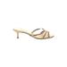 Dolce & Gabbana Sandals: Slip-on Kitten Heel Glamorous Ivory Shoes - Women's Size 39 - Open Toe