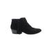 Sam Edelman Ankle Boots: Black Print Shoes - Women's Size 9 1/2 - Almond Toe