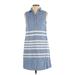 BeachLunchLounge Casual Dress - Popover: Blue Dresses - Women's Size X-Small