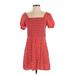 BP. Casual Dress - Mini: Red Polka Dots Dresses - Women's Size Small