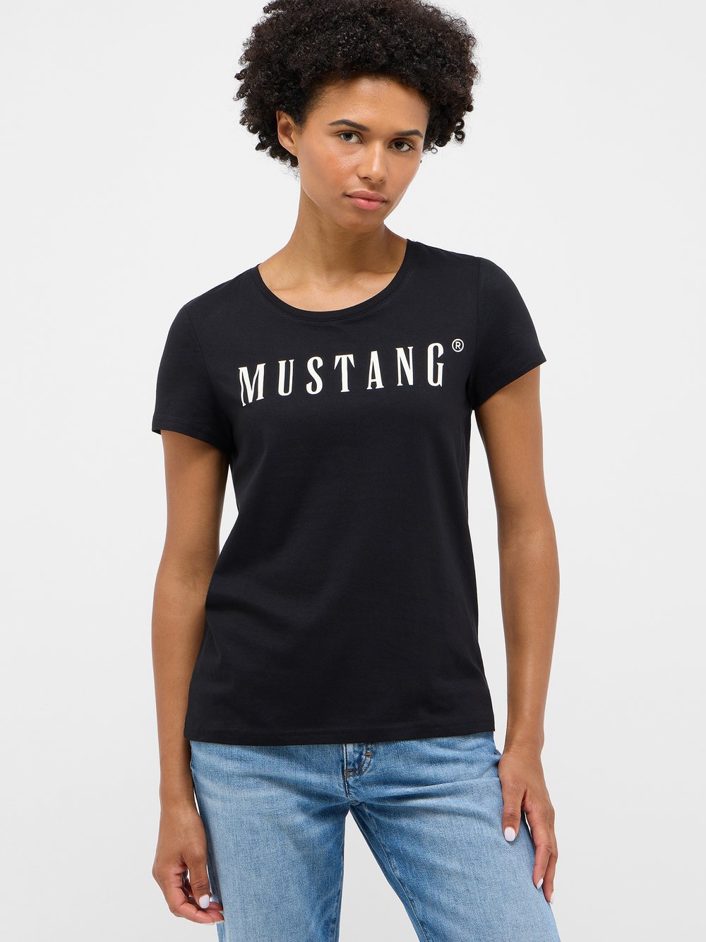 Mustang T-Shirt Damen schwarz, XS Image