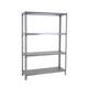 Simon Rack Simonclick Metallregal, 4 verstellbare Regalböden, 200 kg Biegestelle, 1500 x 1200 x 400 mm, Lagerregal, ohne Schrauben, Grau