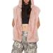 State Bunny Hooded Faux Fur Vest