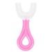 Toothbrush Manual U-Shape Toothbrushes for Children Handheld Clean Baby Pink Pp