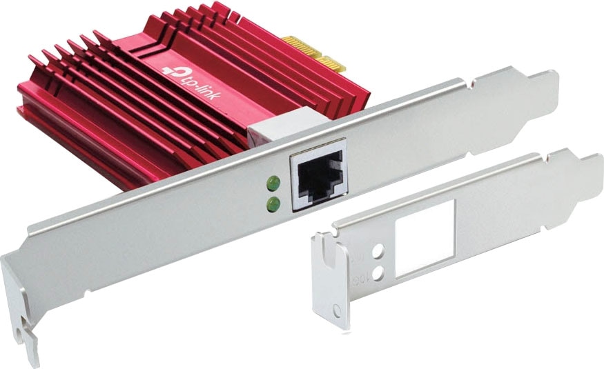 TP-LINK Adapter "TX401", bunt (rot, silberfarben), B:12cm H:10cm T:2,15cm, Adapter Image