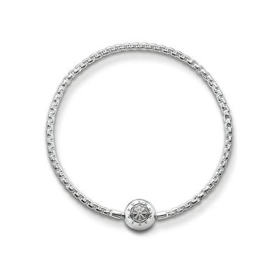 Armband THOMAS SABO "für Beads, KA0001-001-12-L17, KA0001-001-12-L19" Gr. 19, silber (silberfarben), Armbänder, Damen, 1