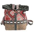 OH OHLAY OHV374 Backpack Embossed Upcycled Wool Upcycled Canvas Hair-On Genuine Leather women bag western handbag purse
