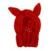 Halloween Pet Costume Pets Knit Snood Headwear Dog Party Hat for Animal Red Miss
