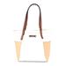 Calvin Klein Tote Bag: White Color Block Bags