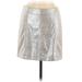 Free People Formal Skirt: Silver Print Bottoms - Women's Size 6