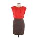 Ann Taylor LOFT Casual Dress - Sheath: Red Print Dresses - Women's Size 12 Petite