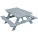 Kunkle Holdings LLC Pine Kid s Picnic Table Gray Stain