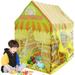 Adifare Kids Play Tent with Roll-up Door Colorful Cute Playhouse Tent Detachable Foldable Castle Play Tent for Boys Girls Indoor Outdoor Game 40.5Ã—36.6Ã—27.5in