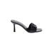 Vince Camuto Heels: Slip-on Stilleto Cocktail Party Black Print Shoes - Women's Size 9 1/2 - Open Toe