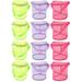 12 Pcs Sand Toy Bags Mesh Bag for Beach Toys Beach Bags Portable Buckets Beach Storage Bag Round Pvc Child