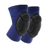 Knee Knee Sleeve Support Knee Pads Sponge Absorbing Knee Cushion for Basketball Volleyball Weightlifting Running Jogging Blue Size