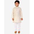 Pro-Ethic Style Developer Kids Ethnic Cotton Kurta Pajama|Traditional Style Kurta Pajama Cream 1-2 Years