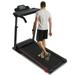 Tikmboex Treadmill with Desk - 2 In1 Portable Folding Treadmill with 300Lbs Capacity Treadmill with Incline for Home 2.5 HP Running Machine with Removable Deskï¼ˆBlackï¼‰