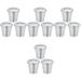 12 Pcs Mini Trash Can Farmhouse Plant Pot with Lid Waste Bin Flowerpots Lids Container Desk Iron Office