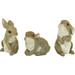 QM92008 The Bunny Den Rabbits Indoor/Outdoor Garden Animal Statues 3 Inches Wide 4 Inches Deep 5 Inches High Full Color Finish
