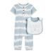 Carter s Child of Mine Baby Unisex Easter Jumpsuit and Bib Set 2-Piece Sizes Newborn-0/3 Months