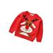 TheFound Toddler Baby Girl Boy Christmas Clothes Long Sleeve Xmas Reindeer Elk Pompom Knitted Sweater Pullover Tops