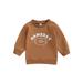 TheFound Toddler Baby Girl Boy Casual Sweatshirt Long Sleeve Letter Print Loose Fit Pullover Tops Fall Winter Clothes