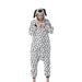 Jxzom Women Men Animal Costume Jumpsuit Long Sleeve Plush Pajamas Button Down Romper Cosplay Outfit