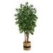 7 Sakaki Tree w/1862 Branches in Natural Cotton Planter